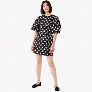 Kate Spade Black Dress with White Motif